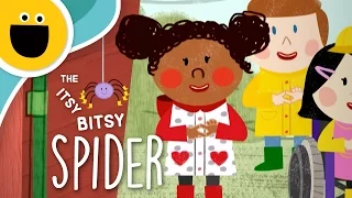 The Itsy Bitsy Spider / La Araña Pequeñita | Nursery Rhyme Remix (Sesame Studios)