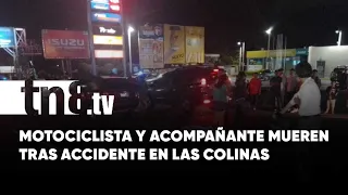 Motociclista y acompañante perecen tras accidente en Las Colinas