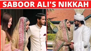 Saboor Ali And Ali Ansari Nikkah Ceremony video || Saboor Ali Nikkah