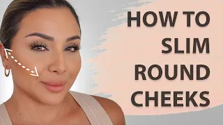 HOW TO SLIM ROUND CHEEKS USING MAKEUP | NINA UBHI