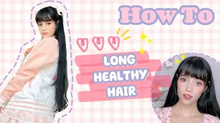 HOW I GREW MY HAIR LONG AND HEALTHY | HAIR CARE ROUTINE + TIPS