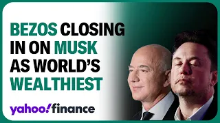 Jeff Bezos closing in on Elon Musk as world's richest person