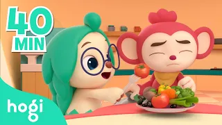 🍴Eat healthy meal and more! | +Compilation | Pinkfong Kids Nursery Rhymes | Learn and Play with Hogi