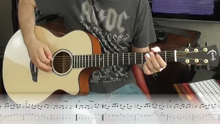 LCM Grade 5 acoustic guitar: Drowsy Maggie/Cooley's Reel with tab and rhythm guitar backing