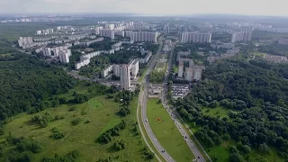 Усадьба "Узкое" в Ясенево. Пролёт над парком.