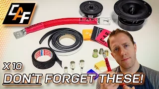 Installing Car Audio? 10 CHEAP things to have FOR EVERY BUILD!