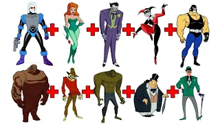 BATMAN VILLAINS CHARACTER FUSION!  Combining 10 VILLAINS into ONE!