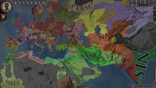 CK2 To EU4 Timelapse 769-1821 with Shattered World Mod