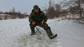 Зимняя Рыбалка . Февраль  2024  на речке