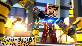 Minecraft Adventure - IRONMAN REBUILDS HIS SUIT!!