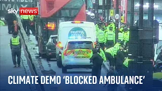 Just Stop Oil protesters accused of blocking ambulance
