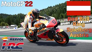 MotoGP 22 Gameplay - Honda RC213V (Repsol HRC) - Red Bull Ring, Spielberg, Austria (race only)