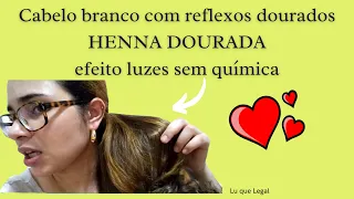 Como deixar o cabelo branco dourado e com reflexos dourados sem química