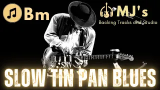 Slow Heartfelt Blues SRV style in B minor | Guitar Backing Track