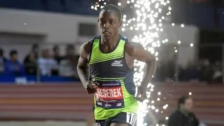 Edward Cheserek Chasing Fast 5K At BU Last Chance