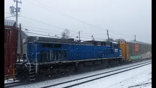 NS Reading Line Railfanning: NS M8N, NS 10K, and NS 11N, with NS 3990 as mid DPU.