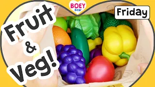 🐻 Friday - Preschool Circle Time - Learn at Home, Toddler Learning Video Words with Boey Bear