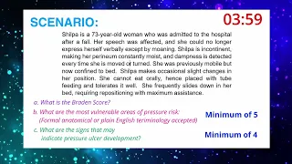 BRADEN SCALE (Pressure Area Assessment)| 8 MINUTES | OSCE 2021| PRACTICE SCENARIO 2