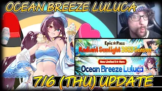 7-6 Update Content Ocean Breeze Luluca | Epic Seven | Summer 2023