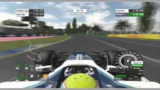 F1 2006 - Mark Webber onboard Melbourne, Australia