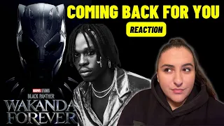 FIREBOY - COMING BACK FOR YOU / Just Vibes Reaction / Black Panther Wakanda Forever Album