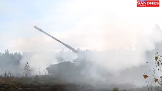 2018 -New Monstrously Powerful PzH 2000 in Action - German Panzerhaubitze 2000 Artillery Fire .