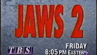 1991 Jaws 2 Movie on TBS TV Commercial