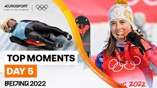 Incredible Petra Vlhova wins Slovakia's 1st Alpine gold!| Top Moments - Day 5 | 2022 Winter Olympics