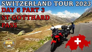 Experiencing Saint Gotthard Pass | Ride from Hospental to Airolo | Swiss Alps Motorcycle Tour