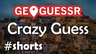 Crazy Guess in GeoGuessr With No Moving #shorts