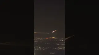 Meteorite burns up as entering atmosphere above dubai 2023 #meteor #comet #spacerock