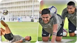 Ronaldo + Dybala -  Training Together - Juventus - Great Feeling and Focus!!