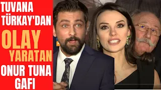 Tuvana Türkay "Ağır Romantik" Film Galasında Onur Tuna ile Dalga Geçti