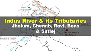 Indus river and its tributaries - Geography UPSC, IAS, NDA, CDS, SSC CGL
