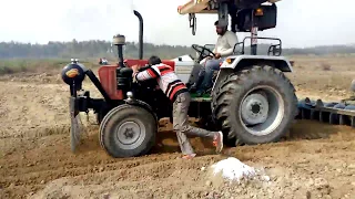 Eicher tractor final round with 2 harrow in rithala tractor competition