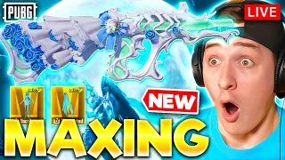 MAXING NEW GLACIER ULTIMATE + AUG GUN LAB! PUBG MOBILE LIVE