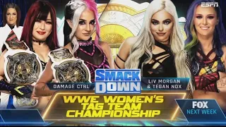 Iyo Sky & Dakota Vs Liv Morgan & Tegan Nox: Campeonatos en Pareja - WWE SmackDown Español 16/12/2022