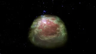Flight Through the Orion Nebula in Infrared Light - 360 Video