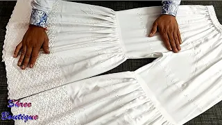 Sharara full cutting and stitching with easy tips || Make Sharara Step By Step with Full Tutorial