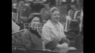 State Visit, Queen Elizabeth II, Netherlands, Mar 25, 1958