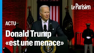 Joe Biden fustige  l’«extrémisme» de Donald Trump et de ses partisans lors d'un discours