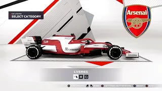 ARSENAL inspired LIVERY in F1 2021 (F1 2021 My Team & Online)