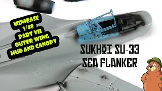 Minibase 1/48 Su-33 Flanker-D Part VII HUD, Canopy, Outer Wings