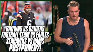 3 Games Are Postponed, Being Played Monday & Tuesday |  Pat McAfee Reacts