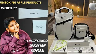 UNBOXING!! APPLE WATCH SERIES 6 || AIRPODS PRO || AIRPODS 2 || APPLECOMBO BAG|| PRICEWORTHY PRODUCTS
