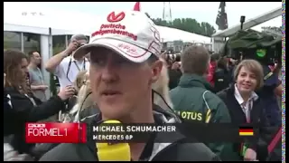 2011 GP von Kanada - Interview mit Michael Schumacher und Sebastian Vettel