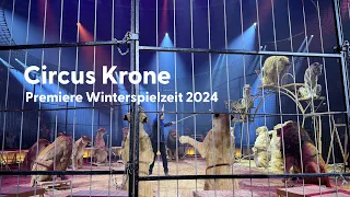 Circus Krone 2024: Premiere Winterspielzeit in München am 25.12.2023. Motto: Farbenspiel