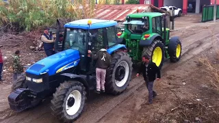 Newholland TM120 vs Johndeere 6820 çekişmesi