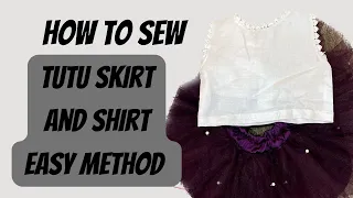 How To Sew Tutu Skirt and Shirt Easy Method | biggners Friendly part 1 @asmakhuraminsights