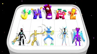 Good Alfhabet Run Abc Letter go VS Merge Monsters Rainbow friends 😯 Color Rainbow Fighter Gameplay